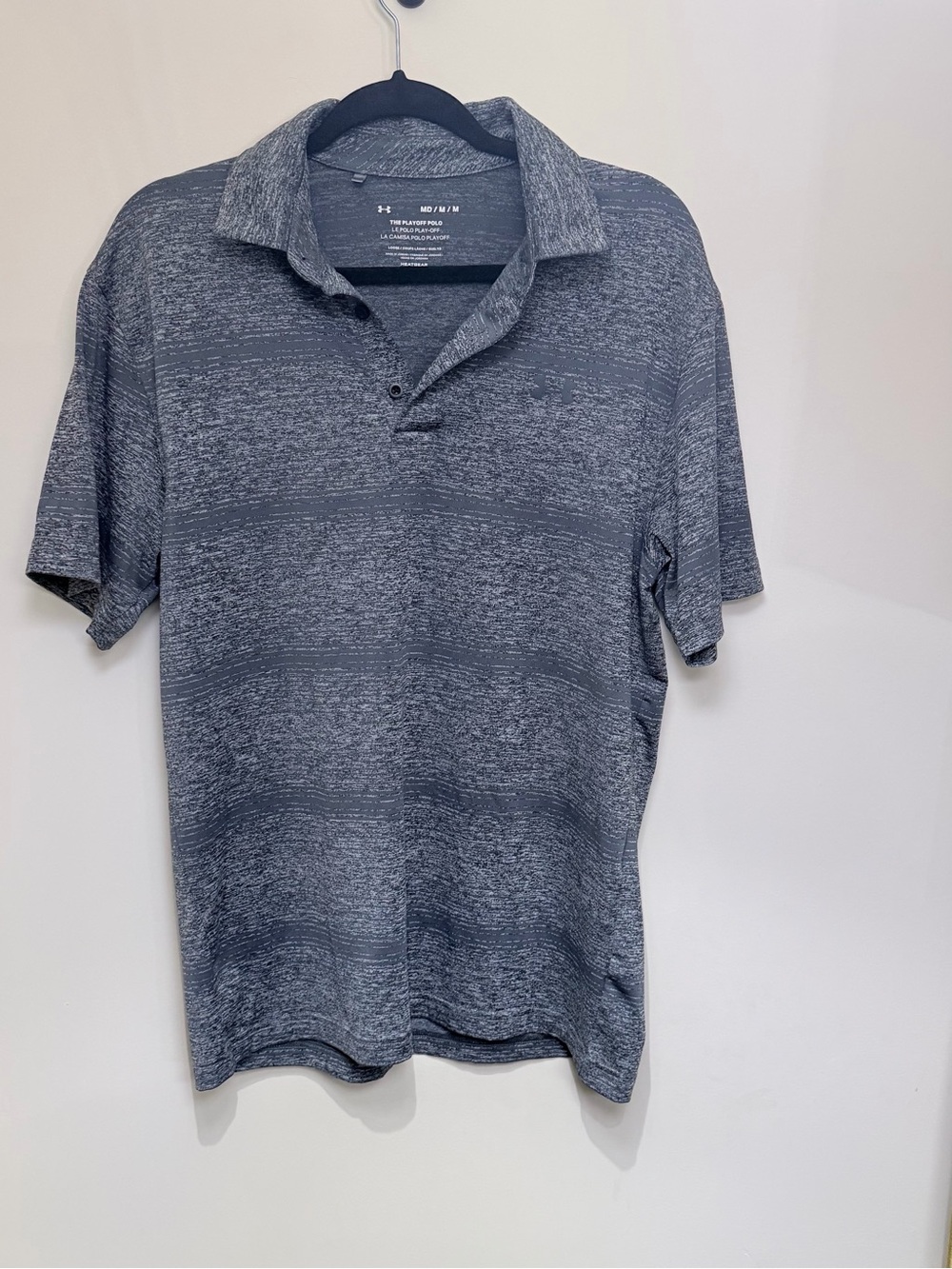 Under Armour Men's Gray Heathered Performance Polo